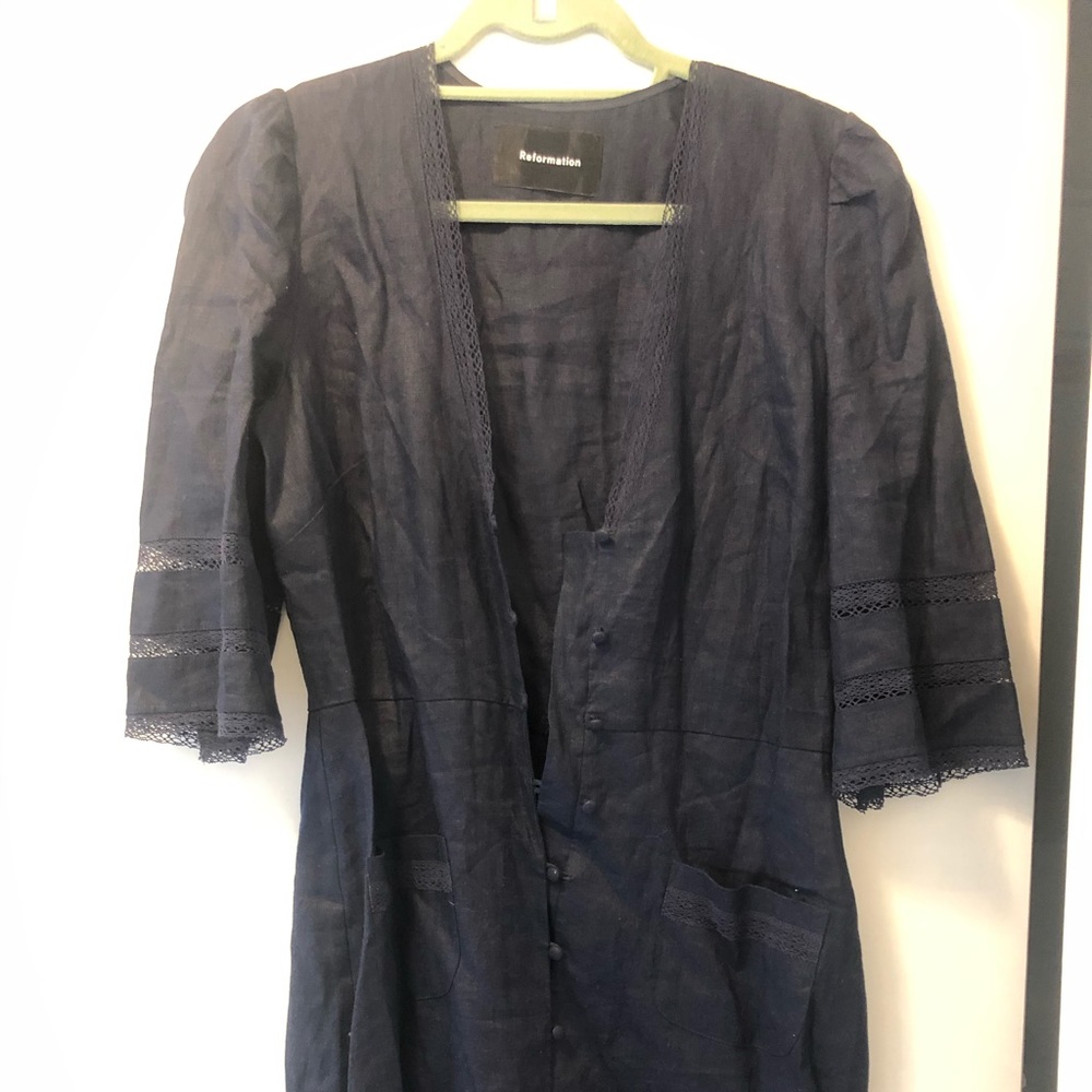 Reformation Eloise linen dress size 8